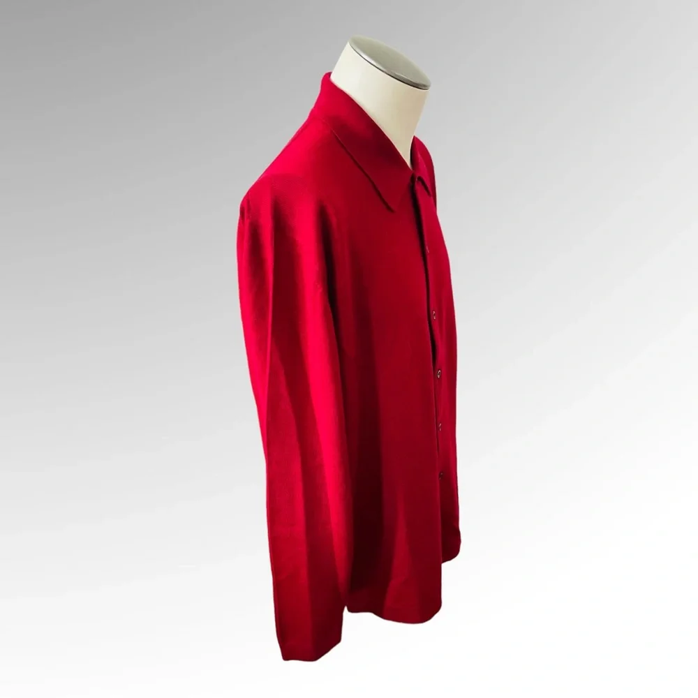 New! GRAN SASSO For Mark Shale NEW Wool Knit Button Front Sweater  Size …